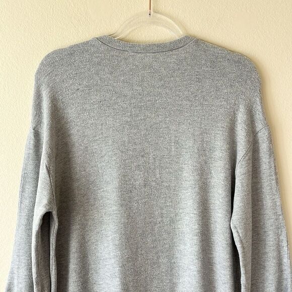 Reformation Gray Oversized Long Sleeves Shirt Dress - Picture 8 of 12